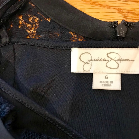 Navy lace shift dress - Picture 6 of 7